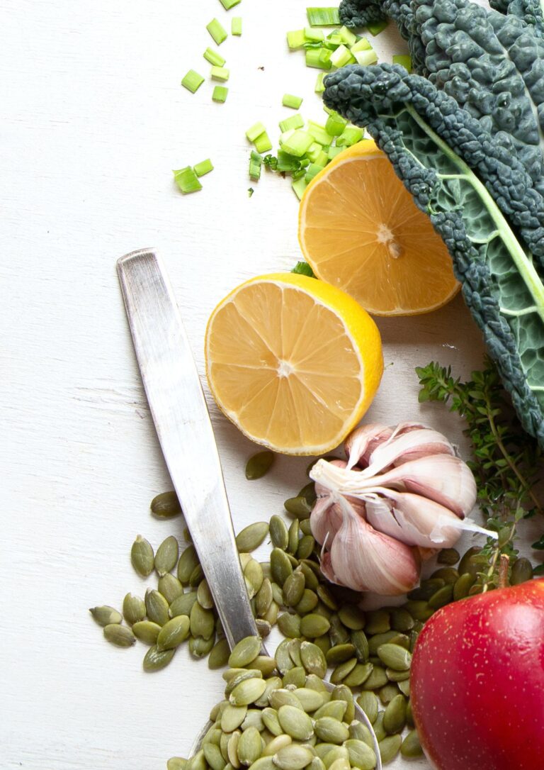 Fuel foods on white countertop for featured photo