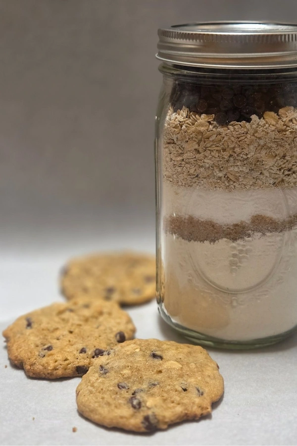 Oatmeal Chocolate Chip Cookie Mix is Mason Jar for the Pantry or Gifting