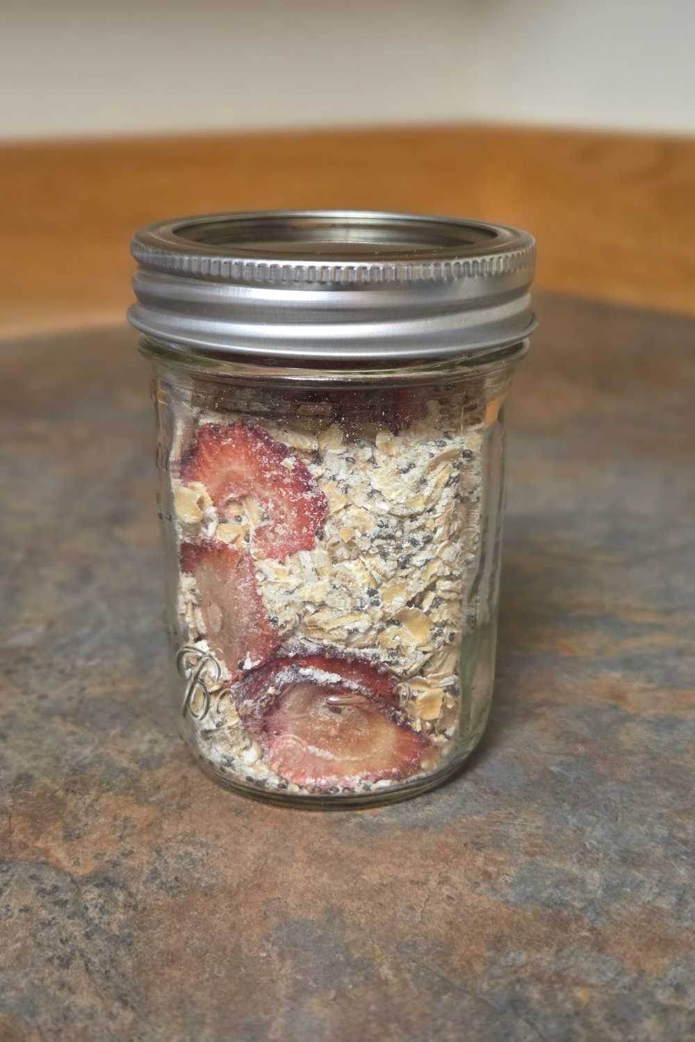Homemade Instant Oatmeal In a mason jar for just add water meal