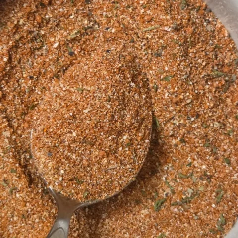 Homemade Burger seasoning made from scratch and stored as dry mix