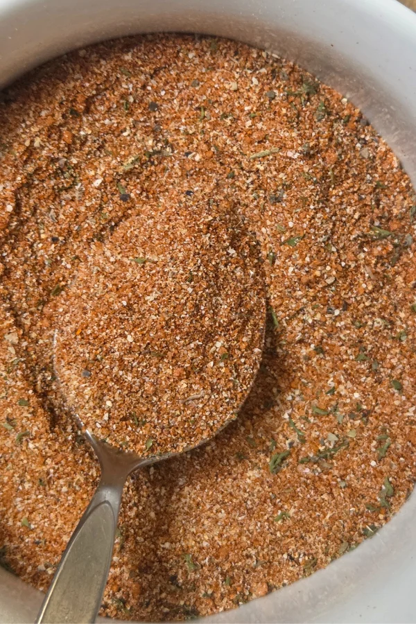 Homemade Burger seasoning made from scratch and stored as dry mix