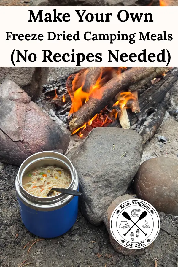 How to make freeze dried camping meals at home using a Harvest Right freeze dryer. No special recipes needed