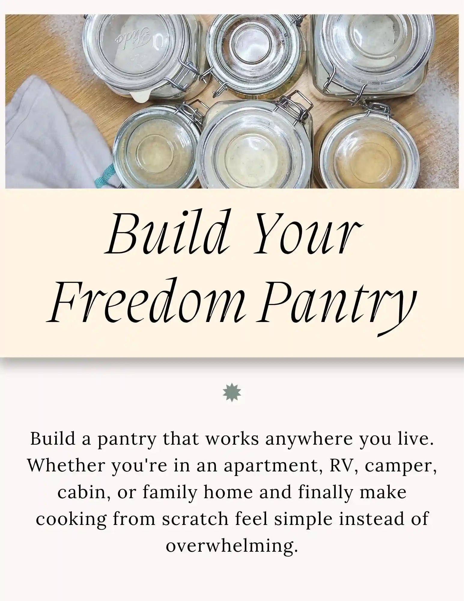 Build a Pantry That Gives You More Freedom